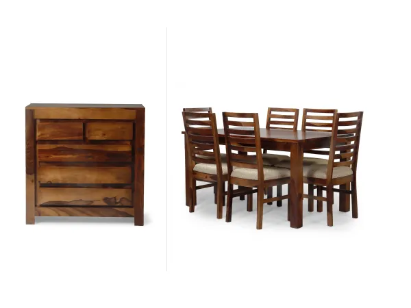 Alexa 6 Seater Dining & Chest Combo